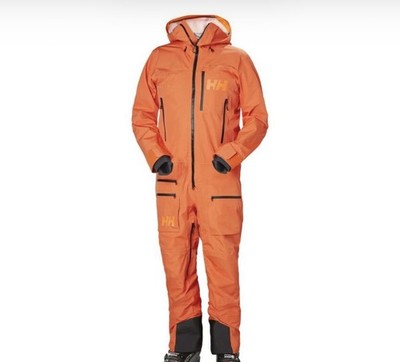 Helly Hansen Mens ULLR Chugach Infinity Powder (Bright Orange) Ski/Snow Suit