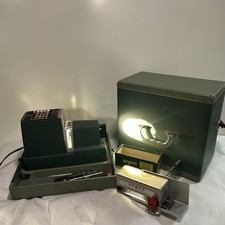 Vintage Argus 300 35mm Automatic Slide Projector Working Bulb Extras