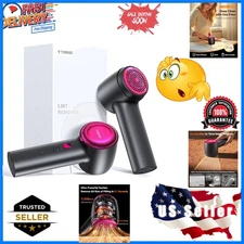Rechargeable Fabric Shaver Electric Lint Remover 3-Speed Remove Fuzz, Pilling...
