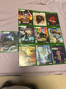 10 Brand New Sealed Xbox Games Lot One Piece JoJo Dragon Ball Lords of Fallen