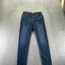 Levi's 710 Jeans Girls 16 Blue Cotton Denim Skinny Leg Workwear Faded Stretch
