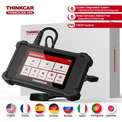 THINKCAR SR6 Full OBD2  ABS SRS BMS DIAGNOSTIC TOOL OBD2 SCANNER Auto VIN