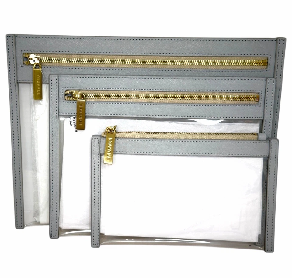 Truffle Clarity Clutch Set of 3 Mini/Small/Large TSA-Approved Travel Pouches - Image 2 of 4