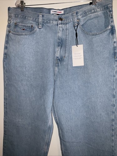 TOMMY HILFIGER SKATER JEAN BAGGY LIGHT WASH SIZE 36X32 NWT - Picture 4 of 15