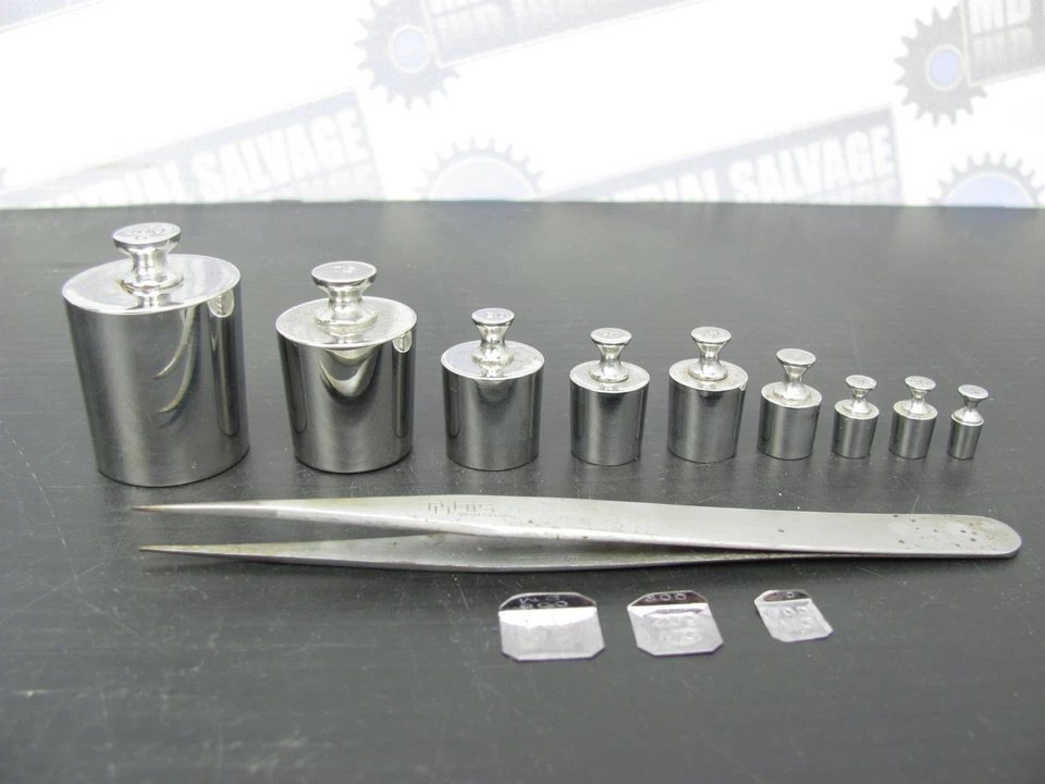 HENRY TROEMNER - JUEGO DE CALIBRACIÓN DE PESO - 100, 200, 500 MG / 1-100 Gramos Foto 4 de 4