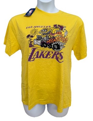 Brain Dead X NBA Los Angeles Lakers T-shirt Jacket Mens Size M Yellow Collab NWT