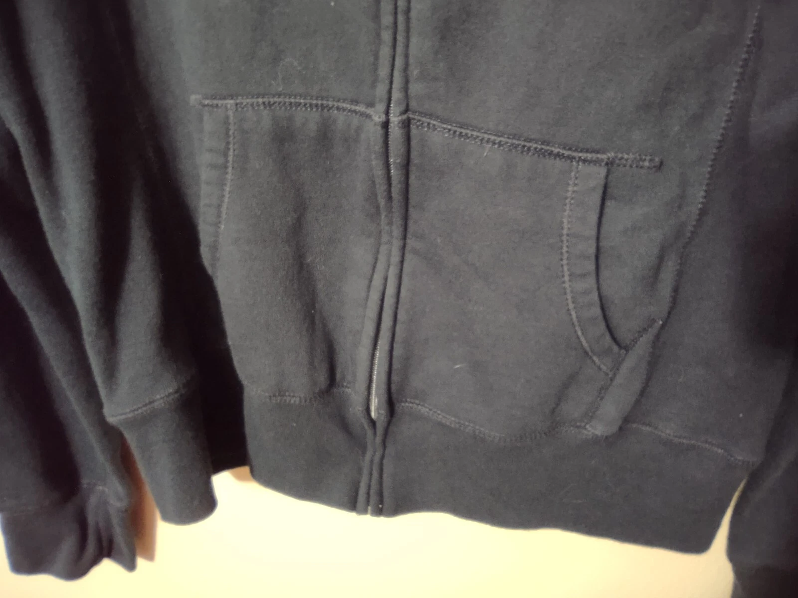 VETEMENTS Felpa con cappuccio Chicago Bears NFL donna tasca media blu full zip davanti