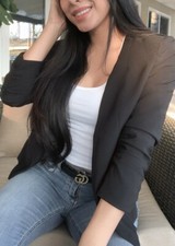 Black Lightweight Blazer Jacket
