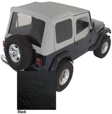 Rugged Ridge 13721.15 Denim Black Soft Top with Door Skin (88-95 Wrangler)