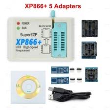 XP866+ High Speed USB Programmer SPI Chip Programmer and 5 Adapters ot25 #F4