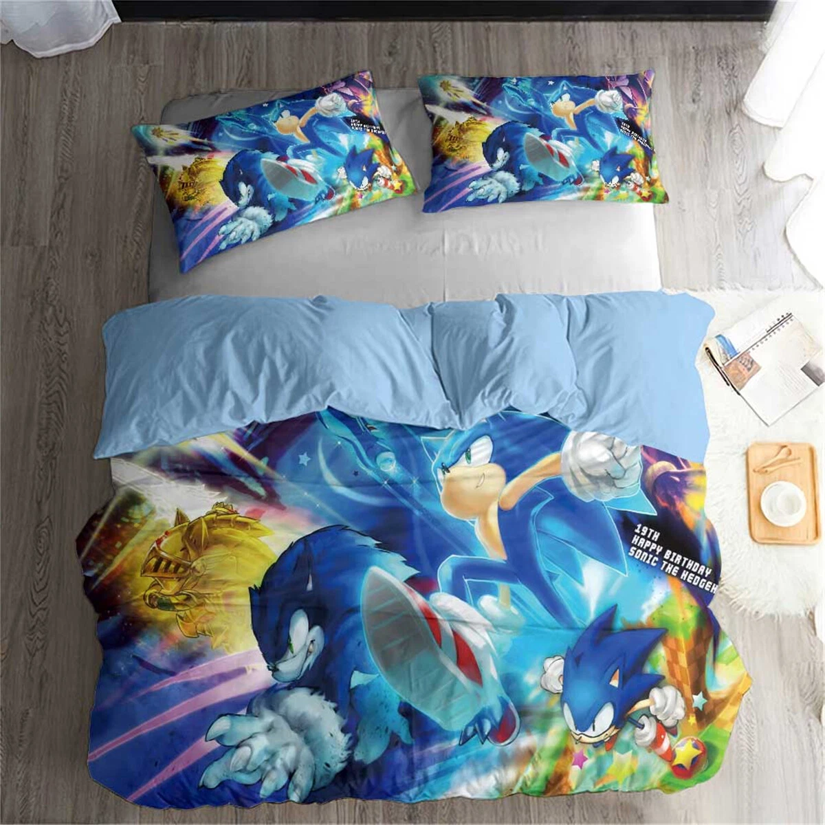 Sonic The Hedgehog Bedding Set, Gift for Friends