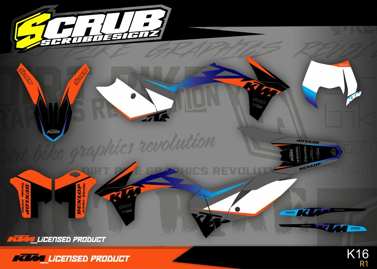 Graphics Kit KTM EXC 2012 2013 - 125 200 250 350 450 500 Decals
