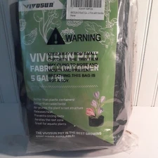 5 Gallon Grow Bags Heavy Duty Plant Fabric Pots Containers 5pack Brand New