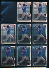 Lot (8) 2015 Bowman & Chrome Champ Stuart #BCP59 #BP59 NY Mets (KK104) SWSW6