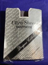 VTG Designer Ultra Sheer Pantyhose 100 Nylon sz. unknown Color Unknown