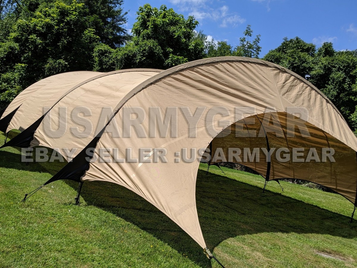 Army HDT Base X Shade Fly Solar Barrier Party Tent Car Port Yard