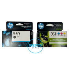 GENUINE 4-PACK HP 950 BLACK  951 COLOR INK OFFICEJET PRO 8600 SEALED BOXES