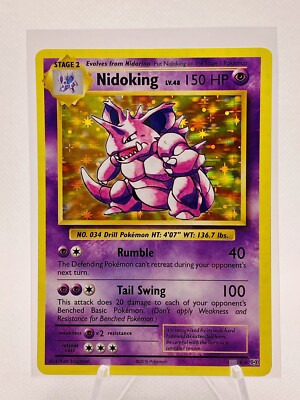 Pokemon Karte Nidoking 45/108 XY Evolution reverse holo TCG near mint