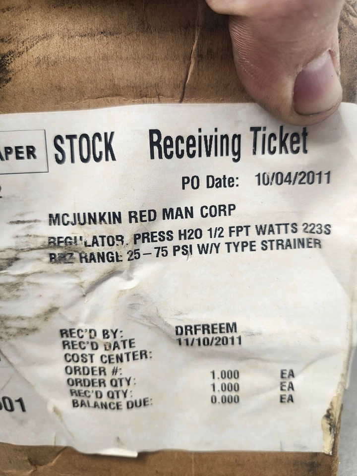 NEW IN BOX Watts Water Reducing Valve & Strainer, pressure regulator 223-S - Image 2 of 4