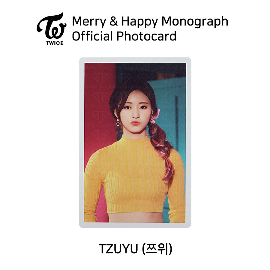 TWICE Merry & Happy Monograph Official Photocard Each Member TWICE Merry & Happy Monograph Official Photocard Each Member