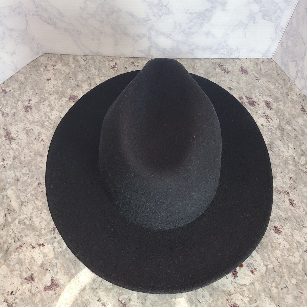 Gigi Pip Wool Fedora Hat with Feather Sz. 57 S/M Gigi Pip Hat Wool Fedora Size 57 S/M EUC Black | eBay main image 2
