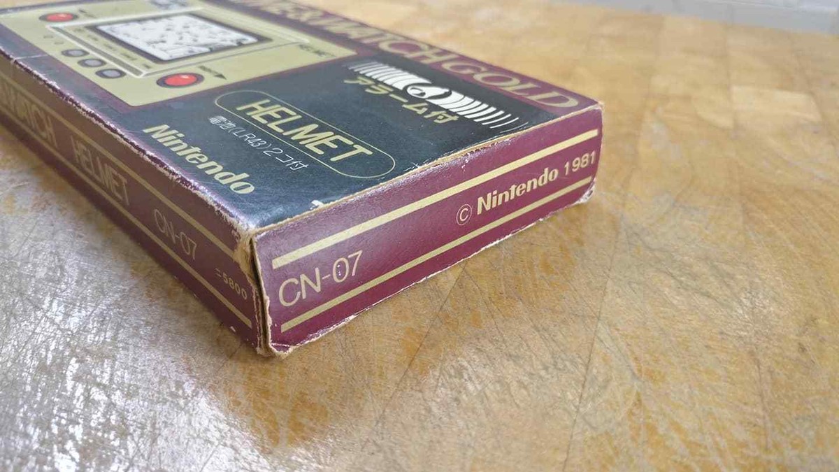 GAME & WATCH HELMET (CN-07) ゴールド CN-07 ***HELMET*** NINTENDO GAME & WATCH - GOLD boxed!! 1981 | eBay
