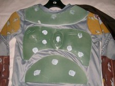 Boba Fett Mandalorian Bounty Hunter 2007 Star Wars Costume Boys Medium 7-8 Used