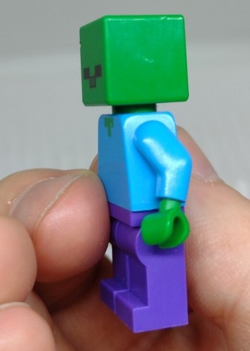 Lego Minecraft ZOMBIE Minifigure min010 Minifig Figure Rare HTF - FREE SHIPPING - Picture 4 of 4