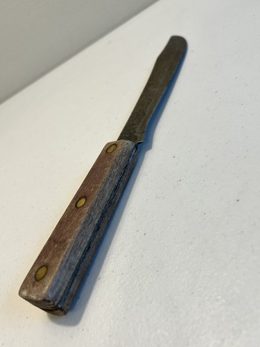 Old Antique Robeson ShurEdge Script Full-Tang Carbon Steel 7 Inch Butcher Knife - Picture 11 of 23