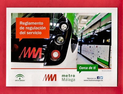 Metro Malaga - Reglamento..del Servicio - Reisebestimmungen - Spanischer Text 2018