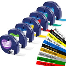 Dymo LetraTag LT-100H 100T Label Makers 91201 91202 91200 12267 12mm Laminated