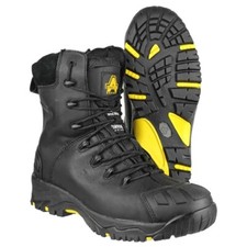 Mens Amblers Waterproof Safety Boots With Side Zip Toe Cap and Midsole - FS999