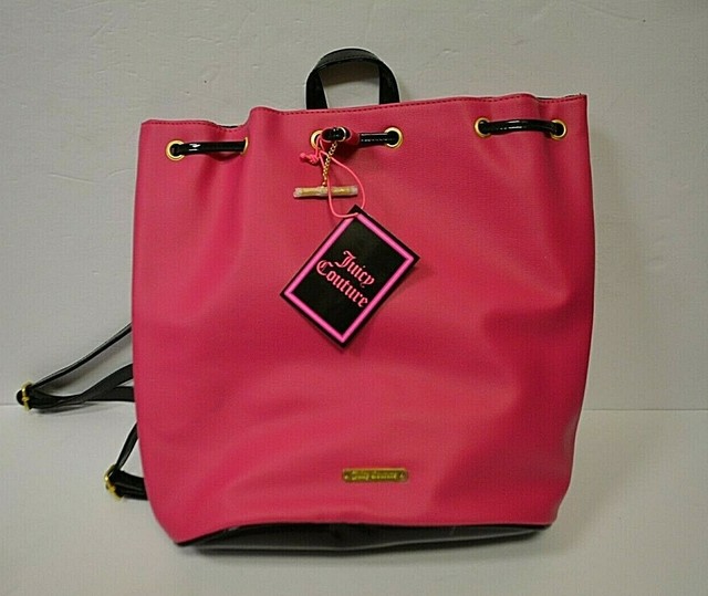 NEW PINK AND BLACK Juicy Couture Backpack Purse Bag handbag NWT eBay