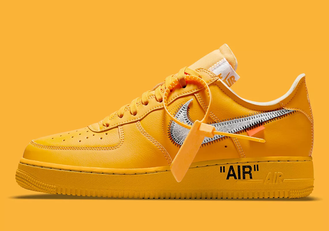 Nike Air Force 1 Low Off-White ICA University Gold Men's - DD1876-700 - US