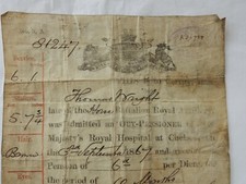 THOMAS WRIGHT HORSE BATTALION ROYAL ARTILLERY  AGE 28 in 1867 Chelsea Pensioner