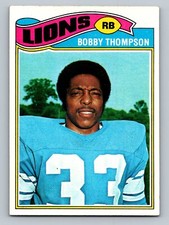 1977 Topps #486 Bobby Thompson  RC Rookie Detroit Lions