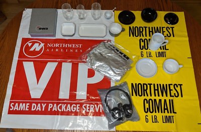 Northwest Airlines Memorabilia - 18 pieces all in great shape & ready to ship!