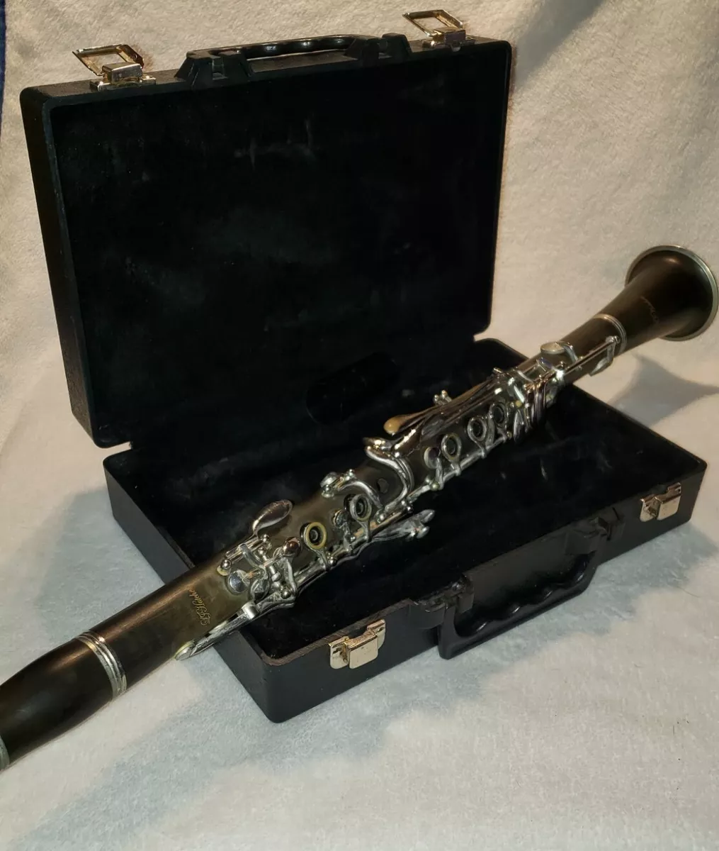 LJ. Hutchen Black Clarinet in Original Case eBay
