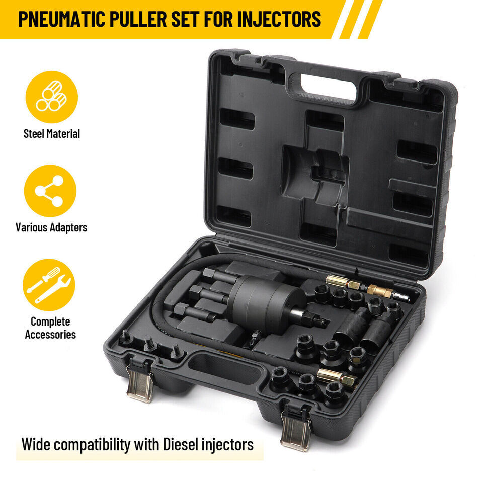 Nielsen Injector Tools Universal Injector Puller Kit With Adapters Pneumatic Injector Puller ...