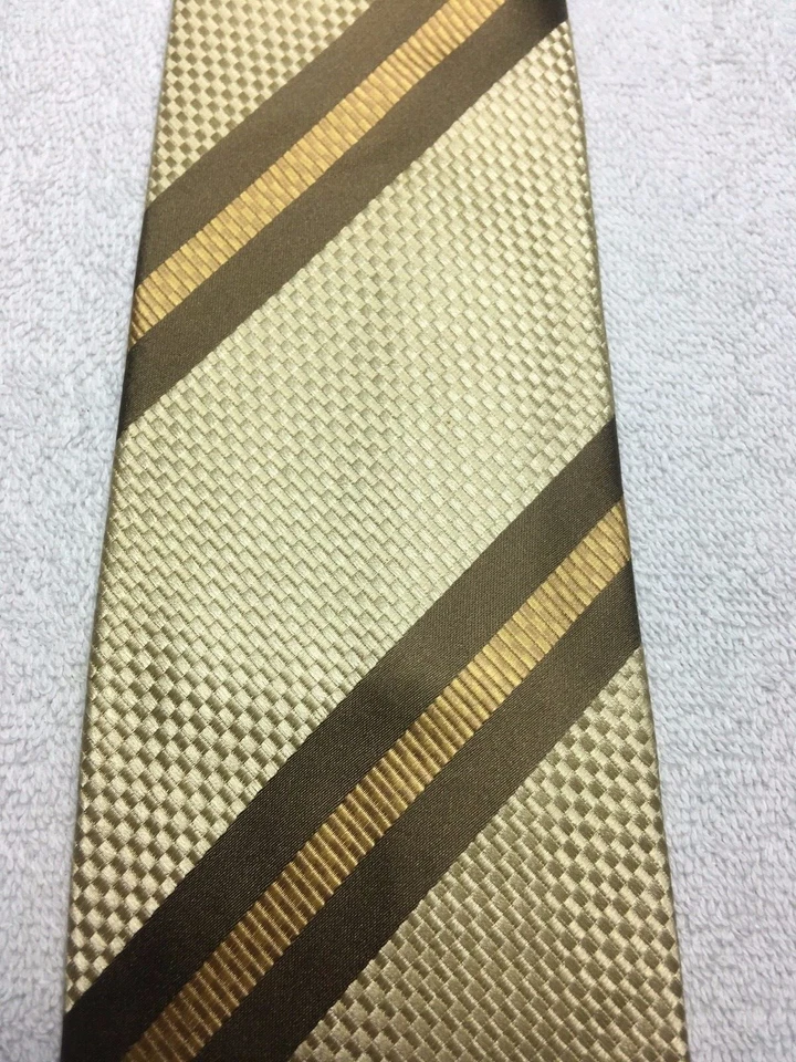 SEAN JOHN CORBATA HOMBRE BEIGE MARRÓN ORO 4 X 61 Foto 3 de 4