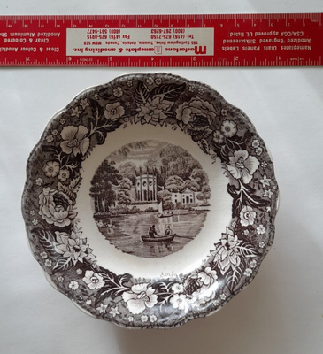 Vintage PALISSY POTTERY Thames River Scenes Staffordshire England  