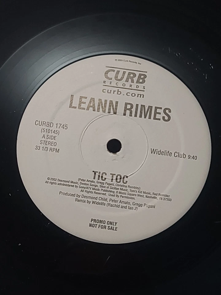 Leann Rimes Tic Toc 12" vinyl single record (Maxi) USA promo Foto 4 de 4