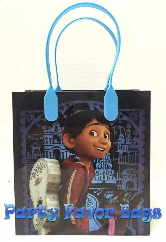 18 piezas Disney Pixar COCO Bolsas para Favor de Fiesta Caramelo Regalo de Cumpleaños Juguete Saco de Botín Foto 3 de 4