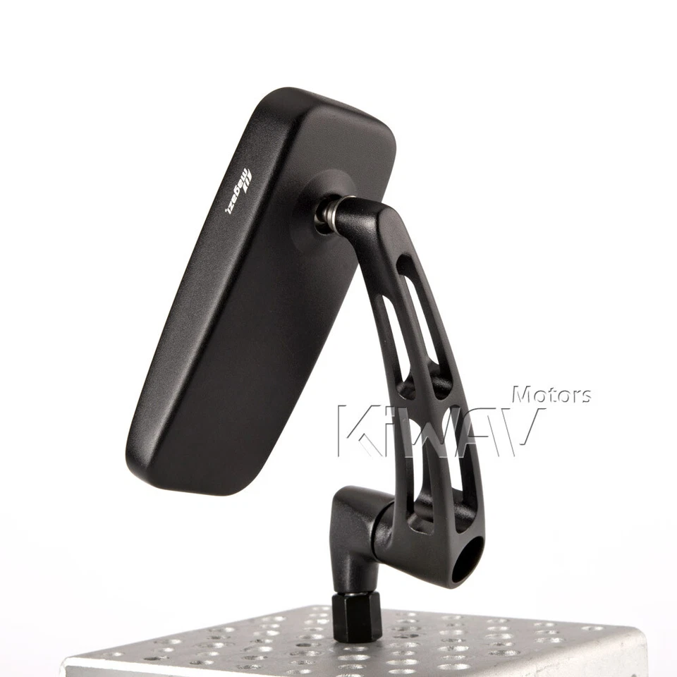 Espejos retrovisores negros pagados de aluminio CNC para Moto Guzzi Aprilia Harley Ducati Foto 4 de 4