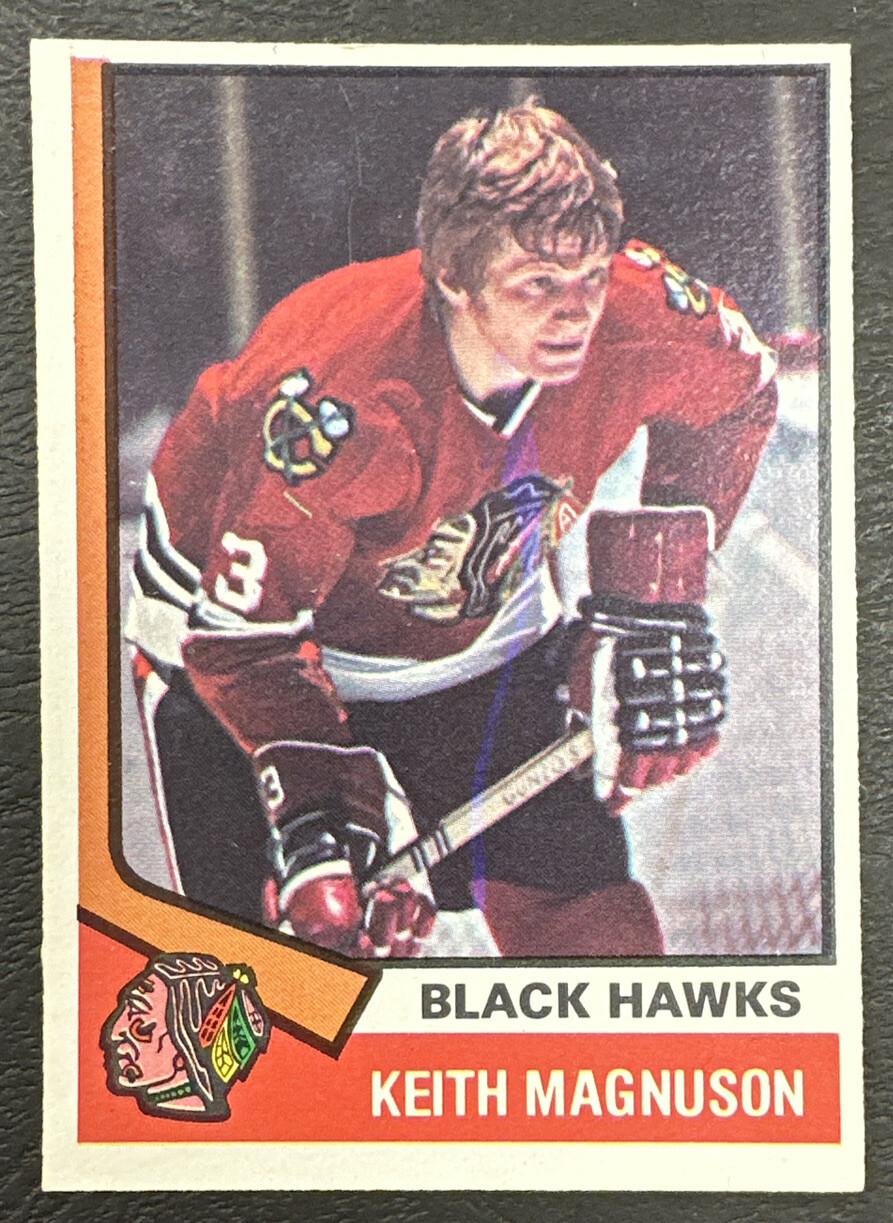 1974-75 O-Pee-Chee Hockey - #75 Keith Magnuson - Chicago Blackhawks