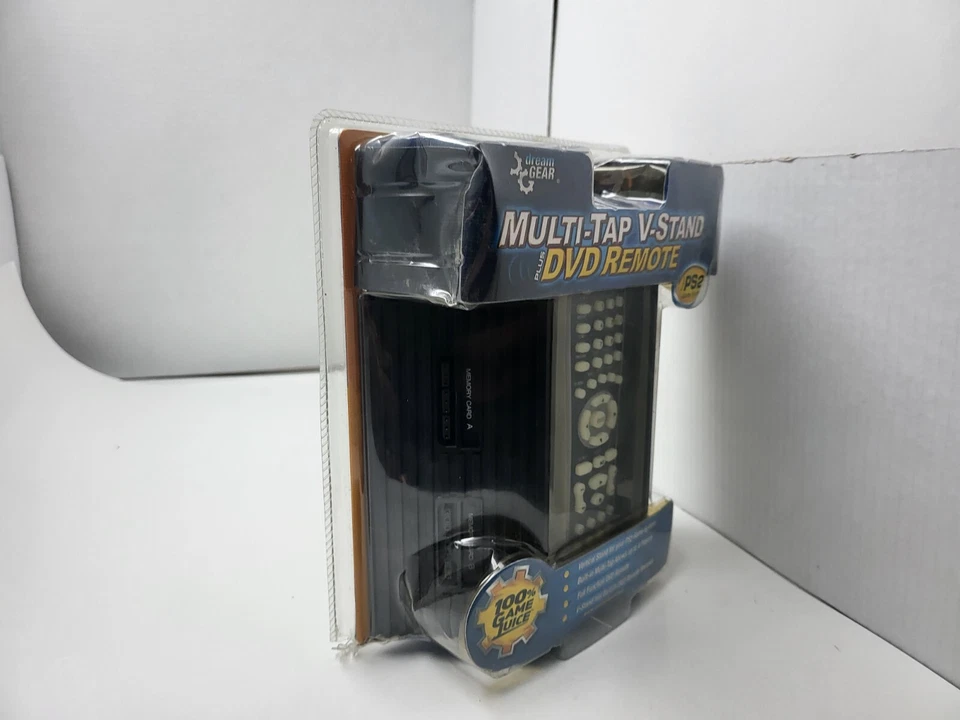 NEW MULTI TAP 4 Player Adapter + DVD Remote + Vertical Stand Large FAT PS2 #B3 - Image 2 of 4