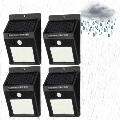 DRIWEI 4 FARETTI 30 LED SOLARE ESTERNO LAMPADA GIARDINO FARETTO FOTOVOLTAICO SENSORE