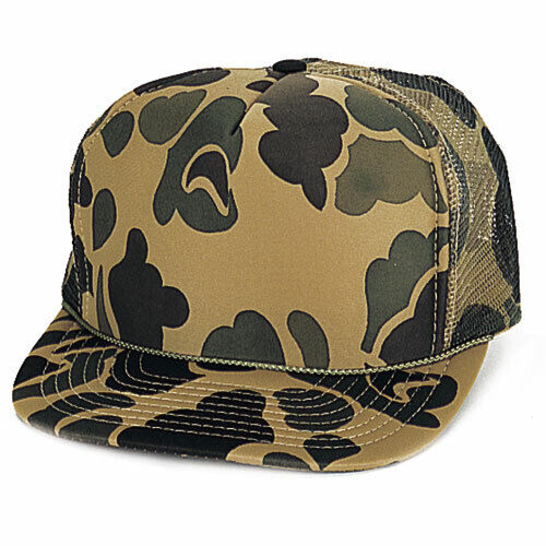 Camouflage Trucker & Baseball Mütze/Kappe mit Polyschaum vorne & Schaumstoffrücken - Bild 7 von 10