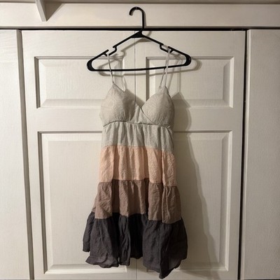 Papaya Clothing Co. Color-Block Tiered Mini Dress