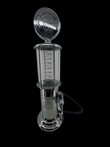 Distributore liquori pompa gas retrò cromato decorazione bar "Fill 'Er Up" 19" alto 900 ml - Foto 1 di 20